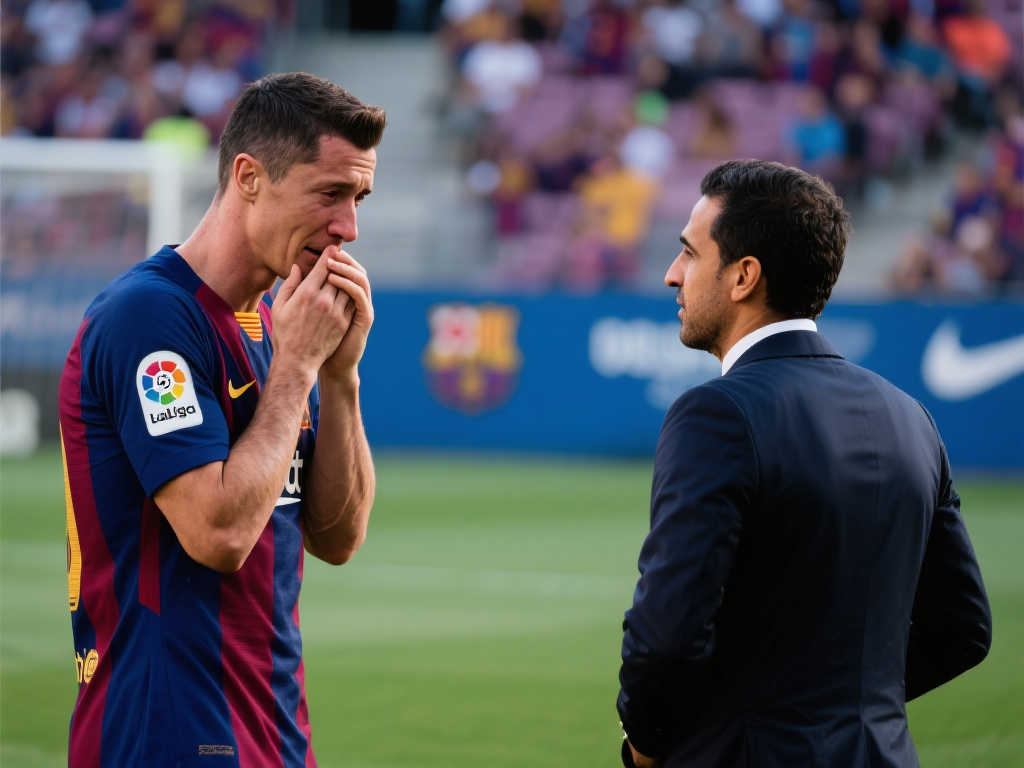 莱万与哈维会面，对离队决定深感遗憾！